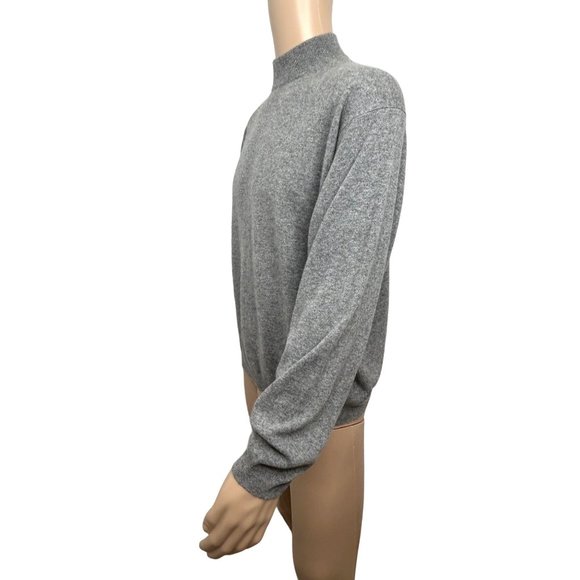 Louis Roth Men’s Vintage 100% Cashmere Sweater Grey M Long Sleeves Crewneck - Picture 3 of 8